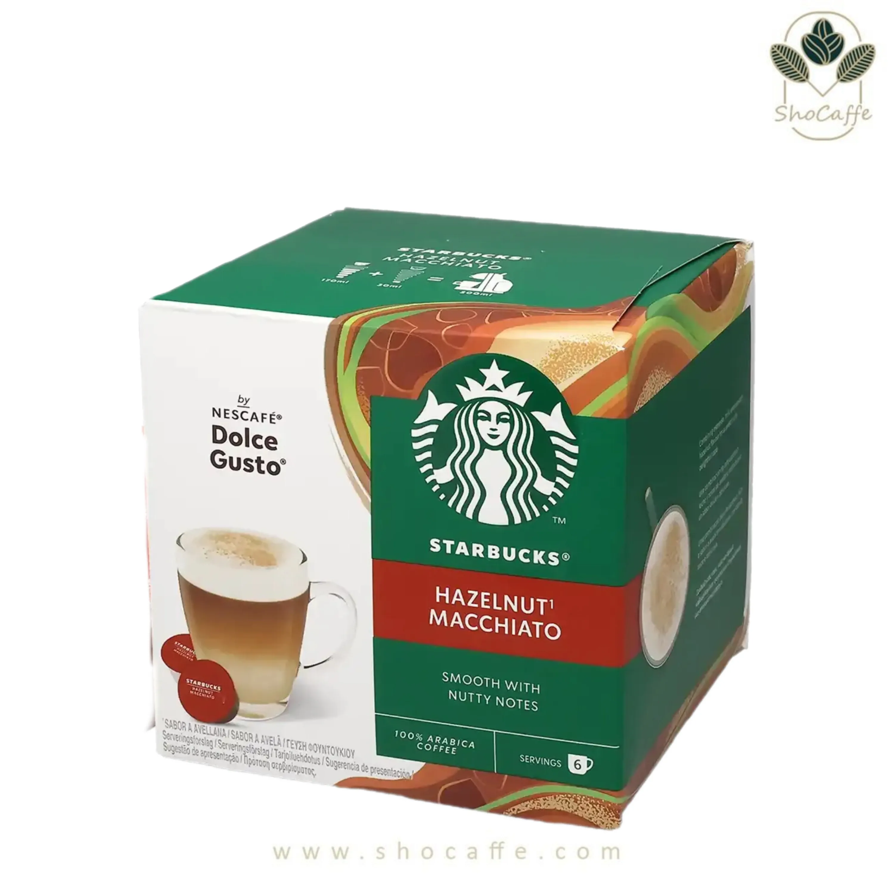 کپسول قهوه دولچه گوستو استارباکس فندق ماکیاتو Hazelnut Macchiato